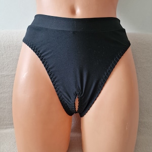 Black satin, see through, Handmade, lingerie set, plus size,ladies underwear,Honeymoon, sheer bottom, woman lingerie, panties, sexy lingerie