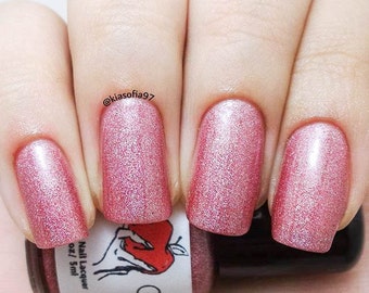 10 Free Artisan Nail Polish - Ground Fairy's Wings - Pink Nail Polish