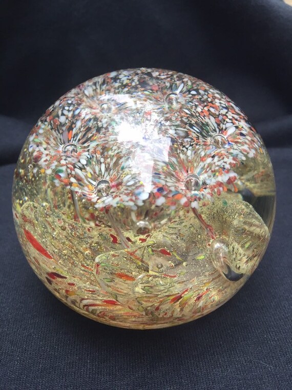 Stunning Altaglass Medicine Hat Canada Art Glass Paper Weight Etsy
