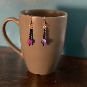 Subtle Bisexual Pride Dangle Earrings - Free Shipping - LGBTQIA+