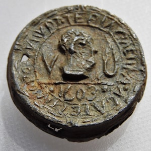Sigillo di capsula di teriaca di Venezia del 1603, XVII secolo, autentico pezzo da collezione di farmacia e farmacia