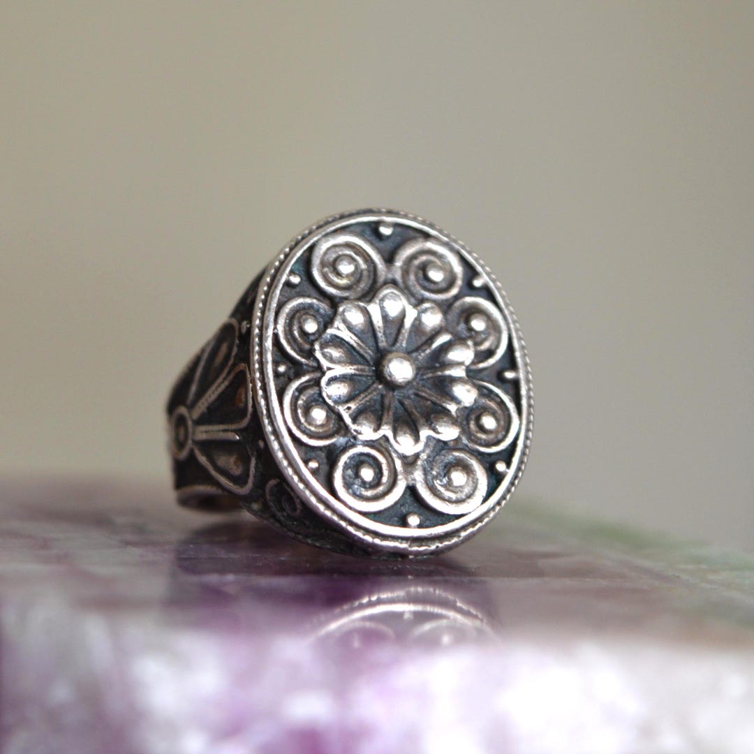 Silversimth Rings Vintage Solid Silver Ring, Large Silversmith Artwork - Etsy