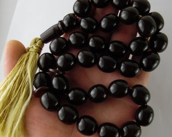 Vtg Pressed Baltic Amber Worry Beads Komboloi rosary 69g