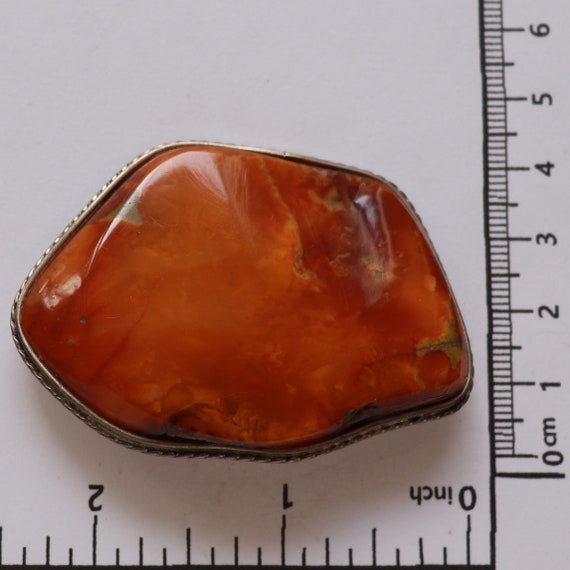 Antique Large Natural Baltic amber butterscotch e… - image 7