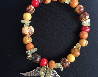 Stamped Out Cross & Angel Wings