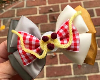 Lady and the tramp inspired hairbow bow