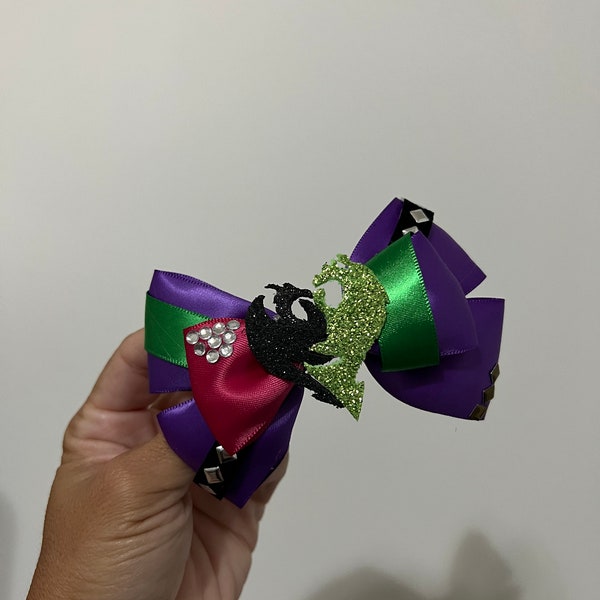 Mal Descendants hair bows inspired bows