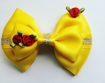 Belle inspired hairbow
