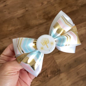 Inspired Its a small world hairbow