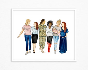 Motherhood Watercolor Print