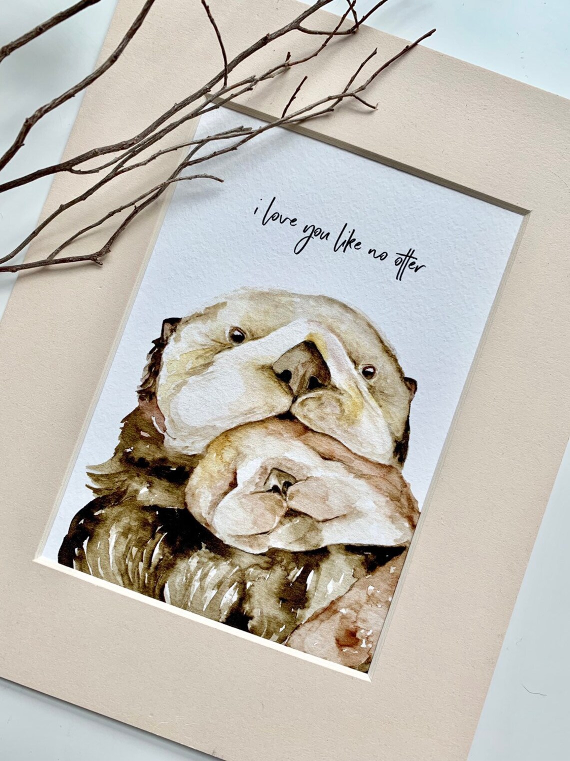 READY TO SHIP Otter Nursery Decor. Woodland Themed Nursery. Etsy