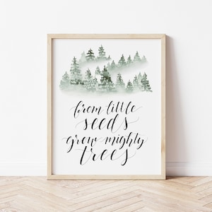 READY TO SHIP woodland themed nursery print