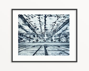 Swimmer Watercolor Print. Swim team wall art. Swimmers decor. Swim Coach gift.