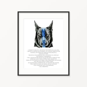 Police k9 wall art