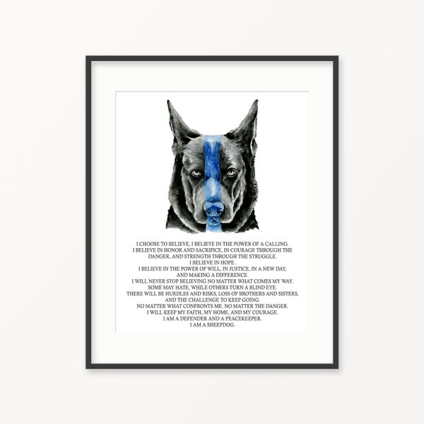 Police k9 wall art
