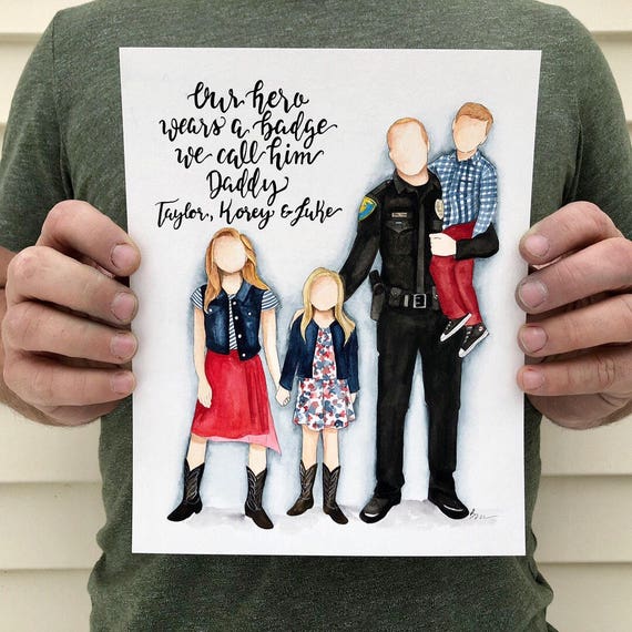 Fatherhood Decor Law Enforcement Wall Art Police Wall Decor Etsy
