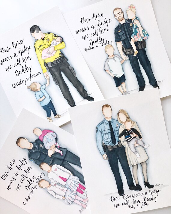 Fatherhood Decor Law Enforcement Wall Art Police Wall Decor Etsy
