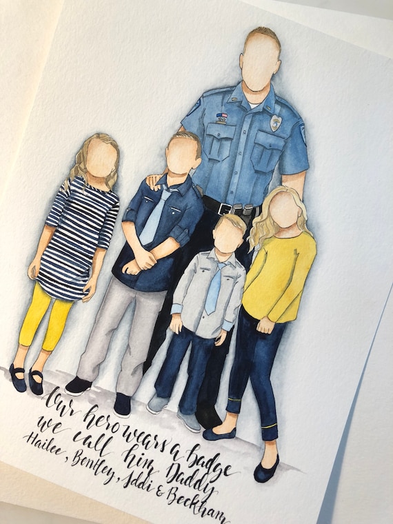 Fatherhood Decor Law Enforcement Wall Art Police Wall Decor Etsy