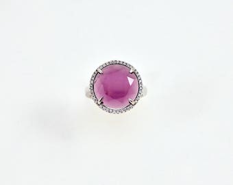 Silver ring with Amethyst