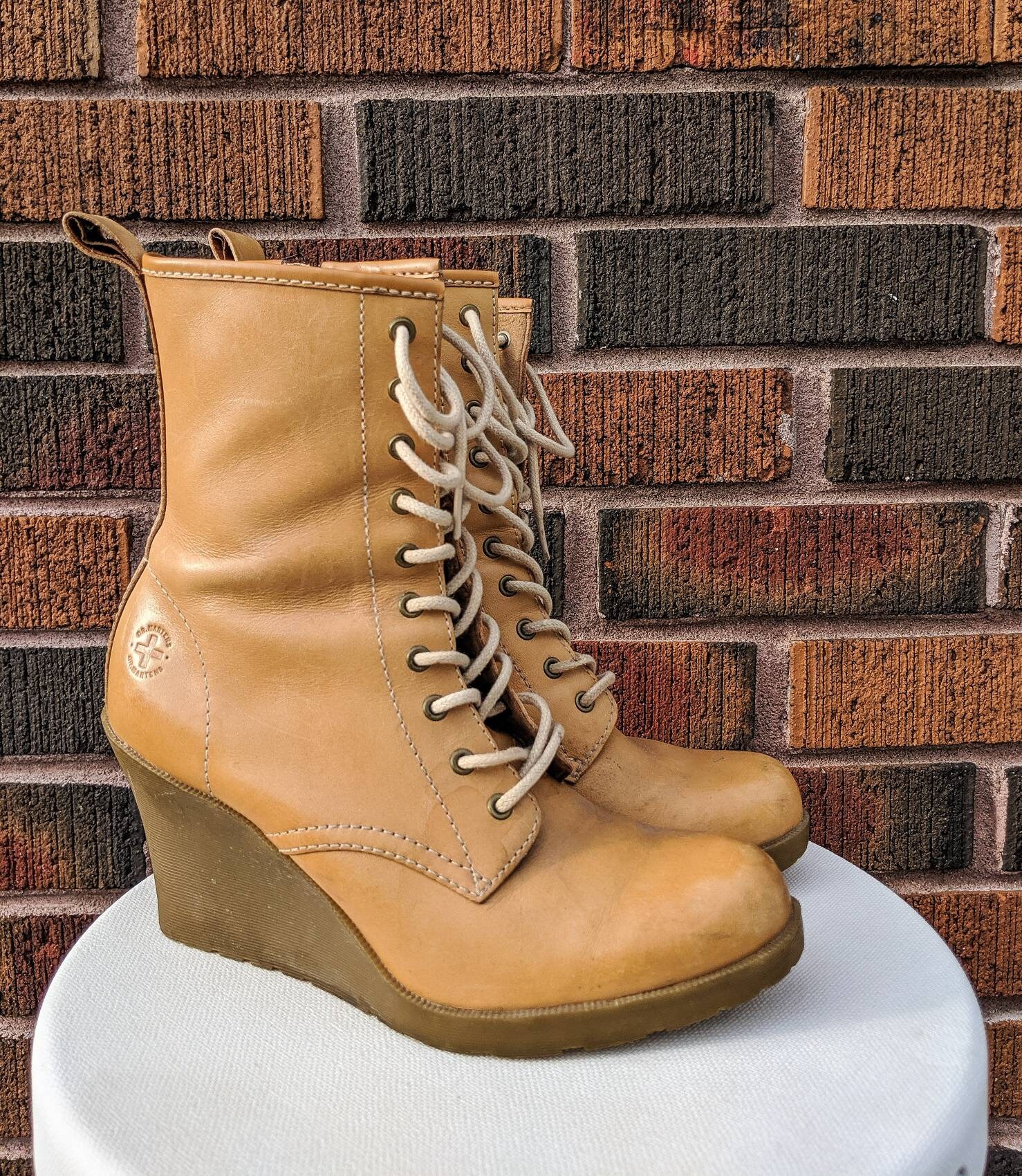 martens boots dr wedge leather inc retro doc beige spection collections events