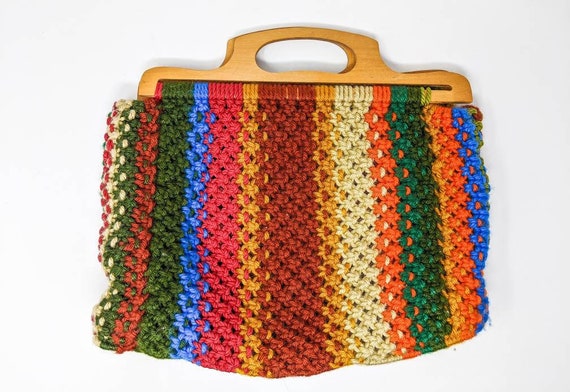 FREE SHIPPING - Vintage 1960's Colourful, Rainbow,