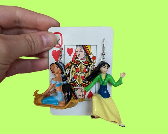 Handmade, Upcycled Disney's Jasmine and Mulan Ear… - image 2