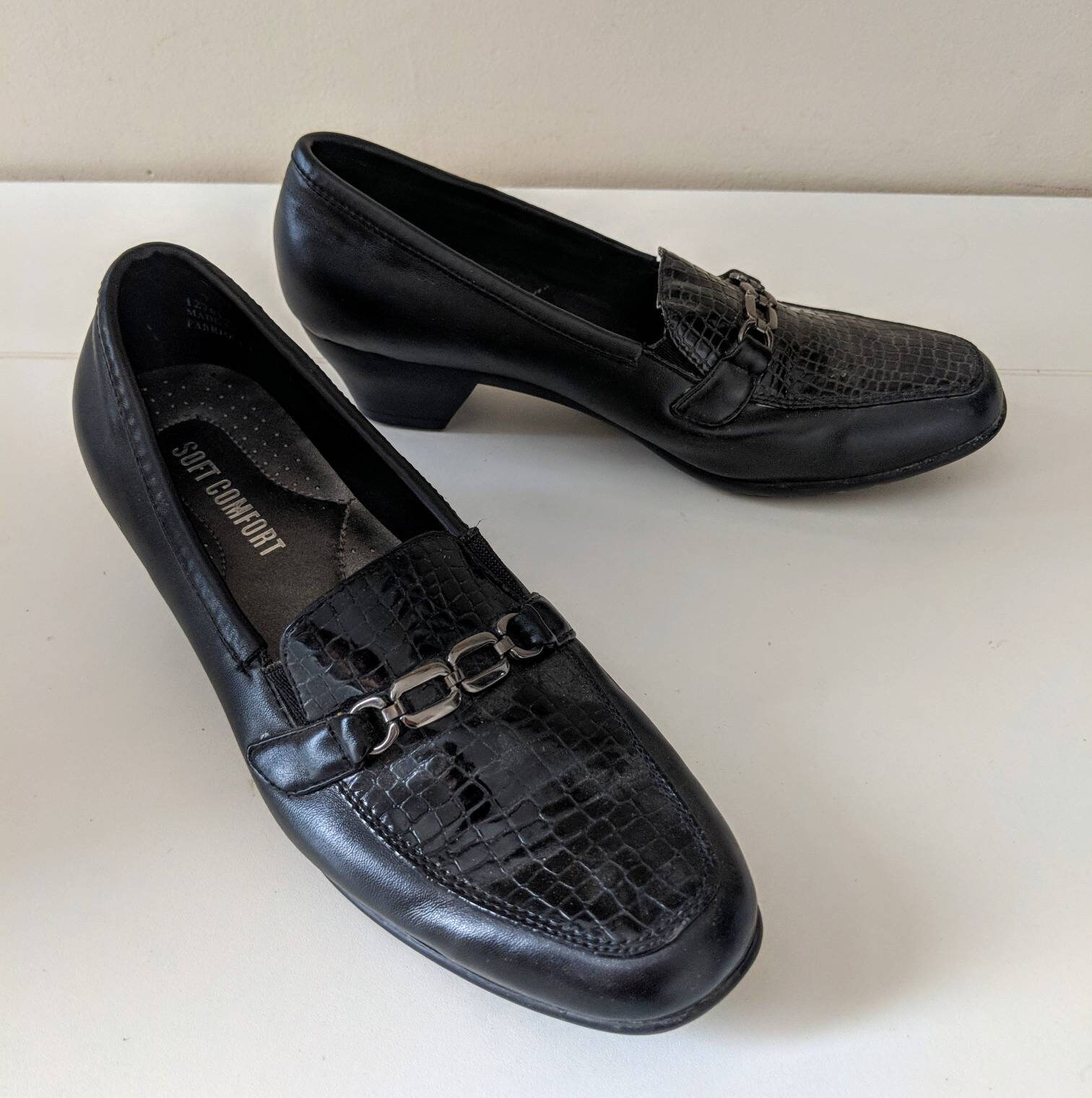 Soft Comfort Black Shoes Size Us 7 Formal Work Attire Etsy