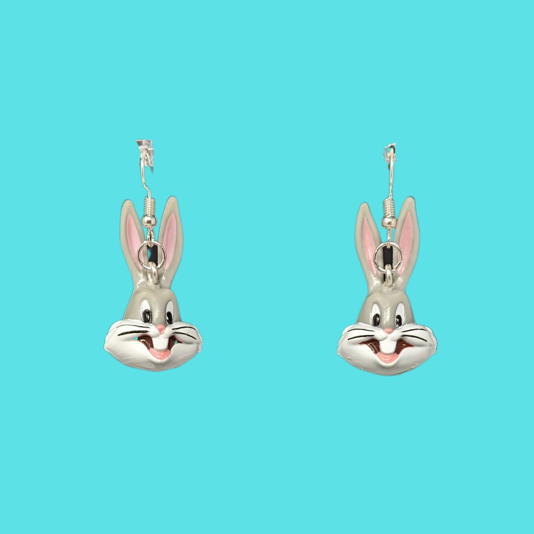 Handmade Upcycled Looney Tunes' Bugs Bunny Earrings Etsy