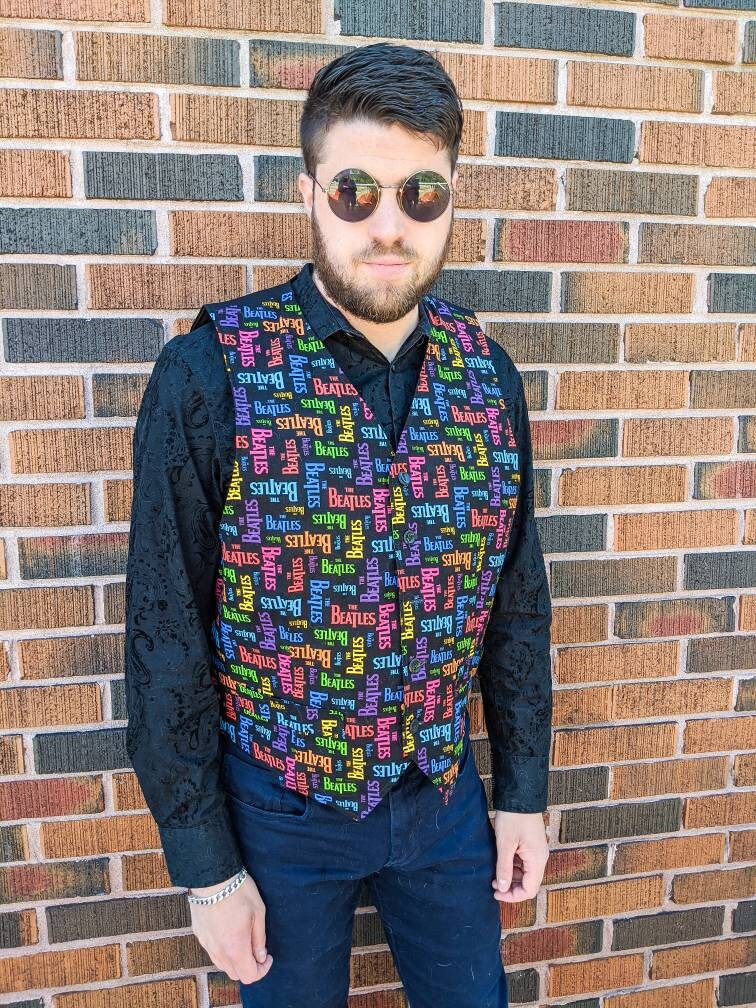 multi coloured waistcoat