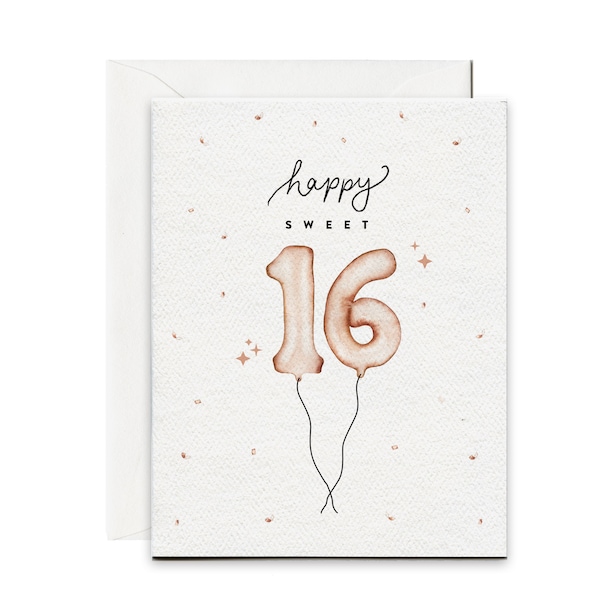 Sweet Sixteen Cards Etsy