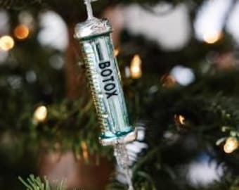 Botox Glass Ornament Cody Foster Wrinkle Free GO-6950