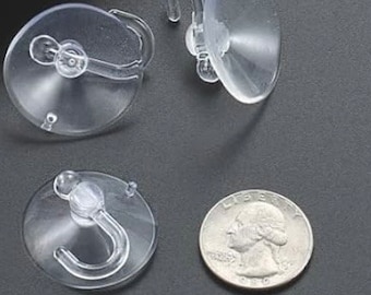 Suction cup hooks (hangers) for ornaments and other small items