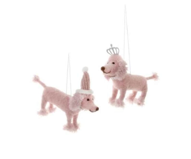 Cody Foster Poodle Felt Ornament