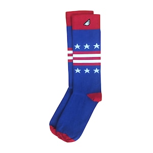American Flag / USA Stars & Stripes Men&#39;s Dress / Casual Socks: Red White Blue &quot;Statesman&quot; Christmas Holiday Gift Stocking Stuffer