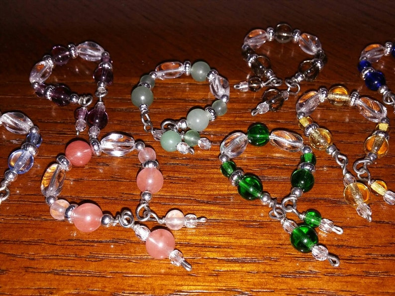 Glass markers.Set of 4. Wine charms Wine markers. Drink Etsy