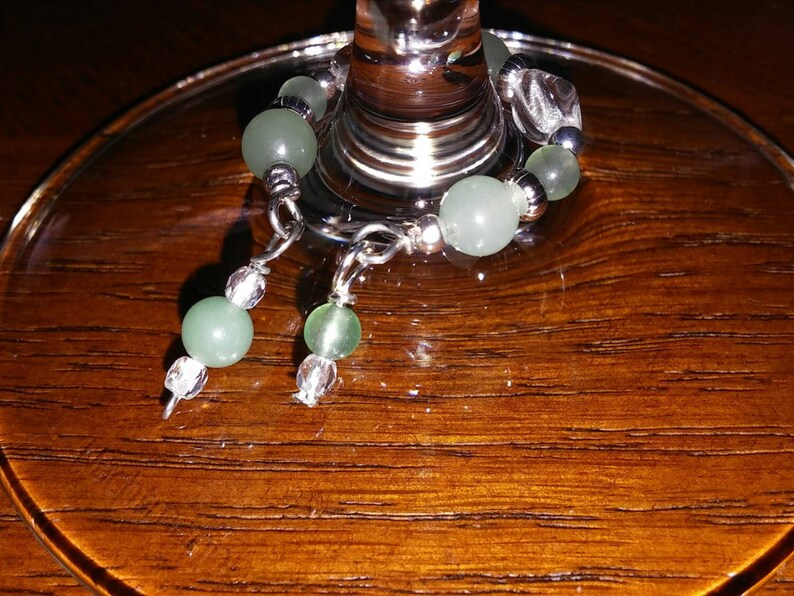 Glass markers.Set of 4. Wine charms Wine markers. Drink Etsy