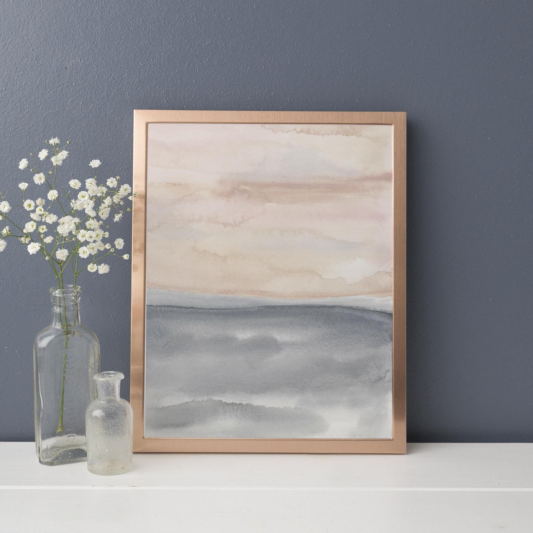Blush Abstract Art Painting Contemporary Neutral Original Etsy