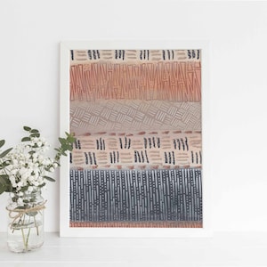 Desert Decor | Southwestern Wall Artwork for Aztec Boho Chic Wall Art | &quot;Southwestern Pattern, No. 4&quot; - Art Print or Canvas