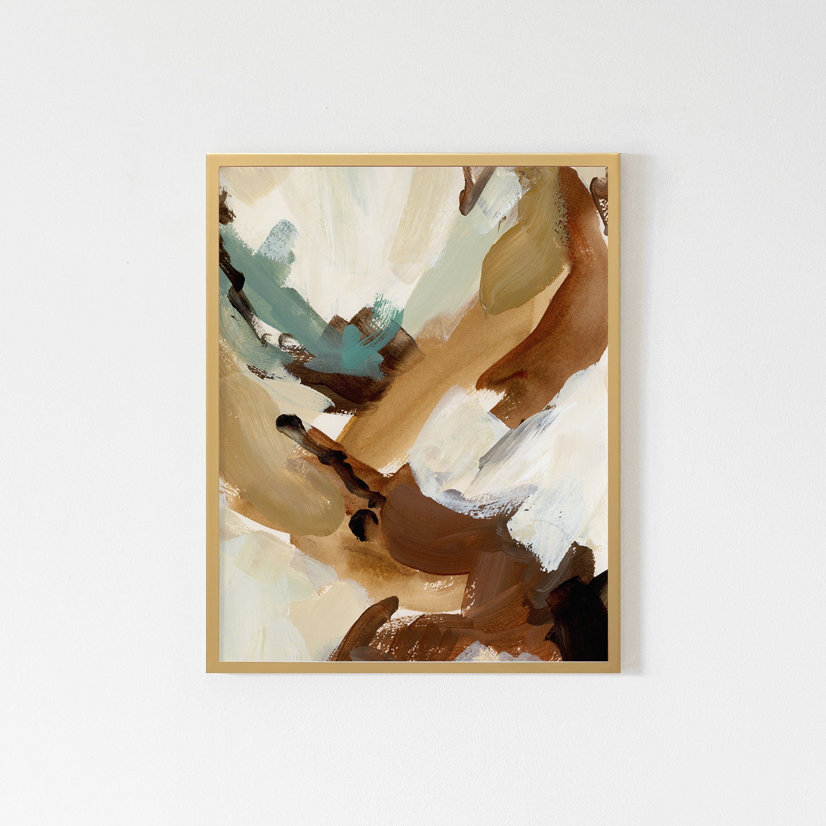 Earth tone abstract art discount