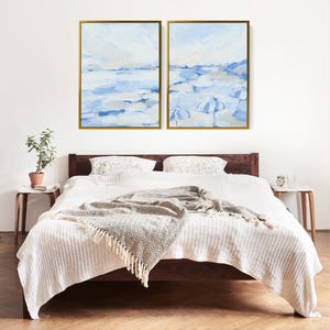 Coastal Painting Diptych | "August Daze" - Set of 2 - Art Prints or Canvases image 6