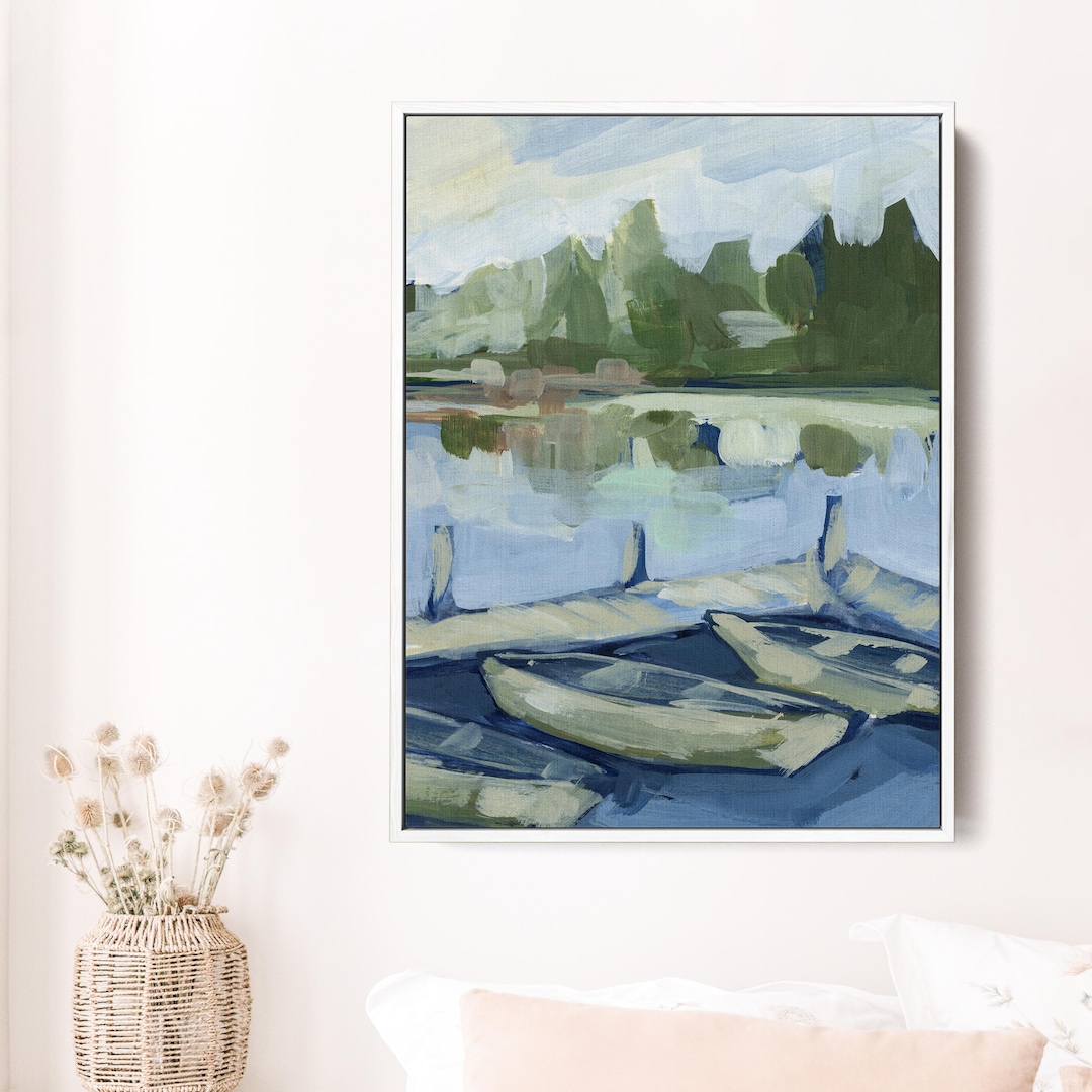 Boat Landscape | "an Afternoon on the Lake" - Wall Art Print or Canvas ...