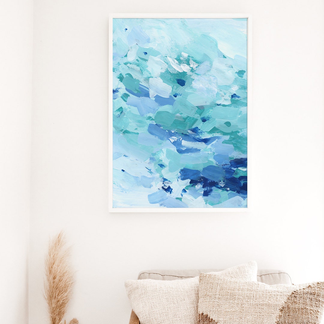 Turquoise Abstract Artwork | 