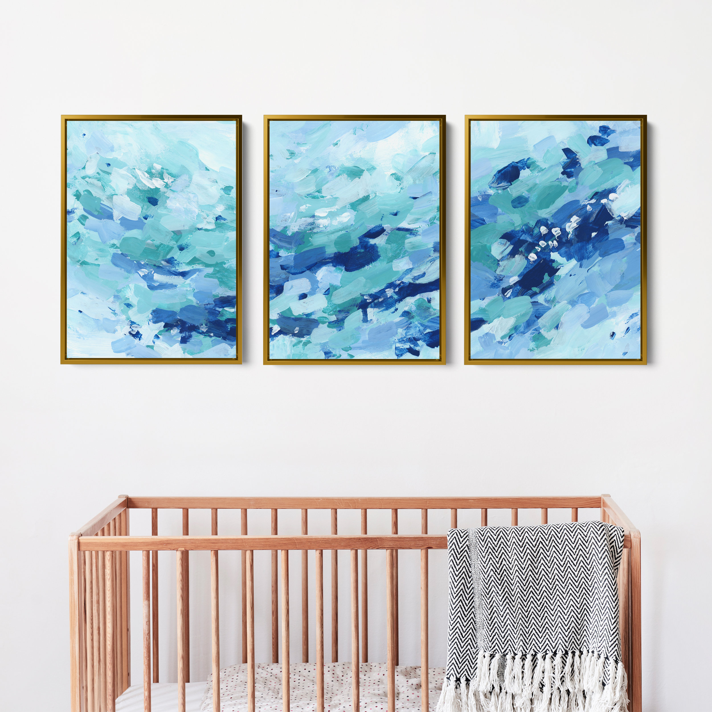 Turquoise Blue Abstract | 