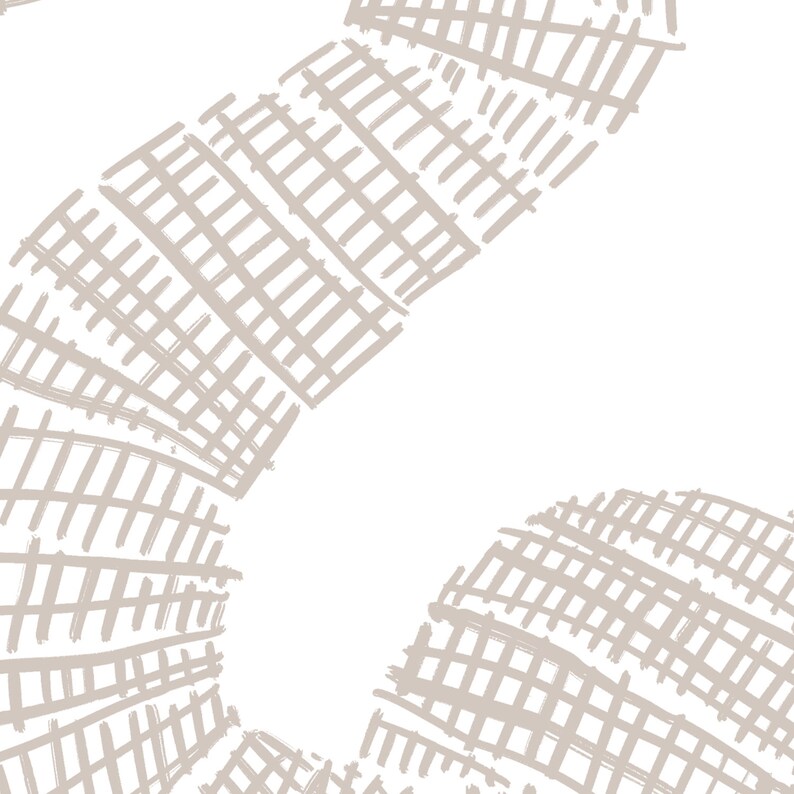May include: Abstract pattern with a light brown color. The pattern is made up of a series of overlapping lines that create a grid-like effect.
