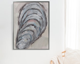 Küsten Muschel Gemälde | "Mussel Studie, Nr. 1" - Kunstdruck oder Leinwanddruck