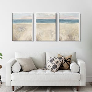 Coastal Painting Triptych Beachcomber S Delight Set Of 3 Photo Inspiration