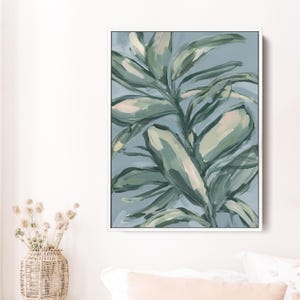 Botanical Nature Wall Decor | Soft Plant Inspired Artwork for Living Room or Modern Home | &quot;Wild Botanicals No. 1&quot; – Art Print or Canvas