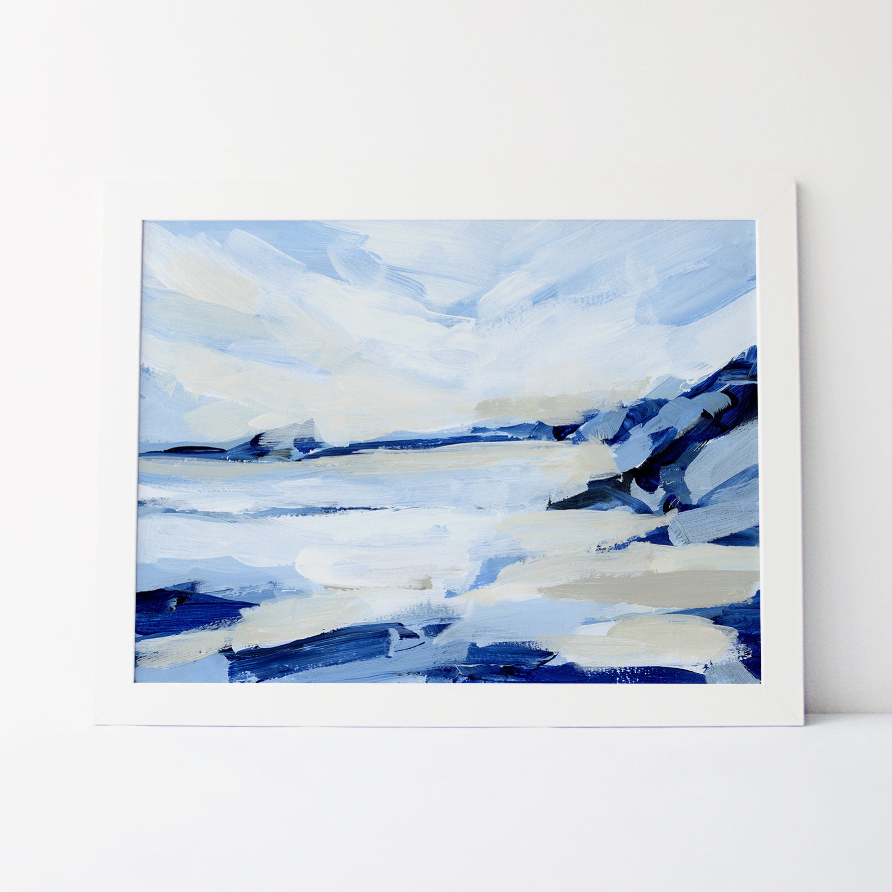 September Beachscape Blue Abstract Beachscape |