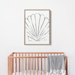 Scallop Shell Artwork | "Modern Seashell Study, No. 2"