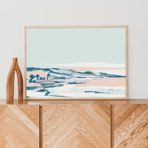 Sea Painting | Ocean Art for Beach House Decor in Modern Minimalist Statement Coastal Artwork | &quot;Seascape Moments&quot; - Art Print or Canvas